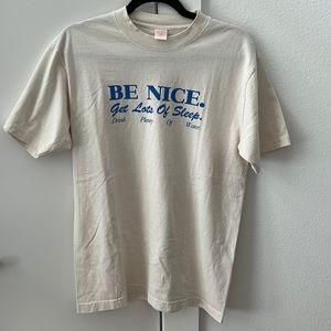 Sporty & Rich Be Nice. Get Lots of Sleep. Drink Plenty of Water. shirt